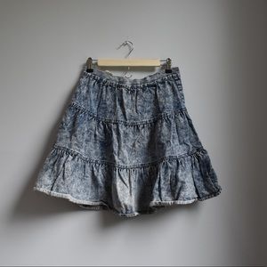 80’s Authentic Vintage Denim Jean Skirt